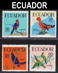 Ecuador Scott 645-48 complete set F to VF mint OG NH.