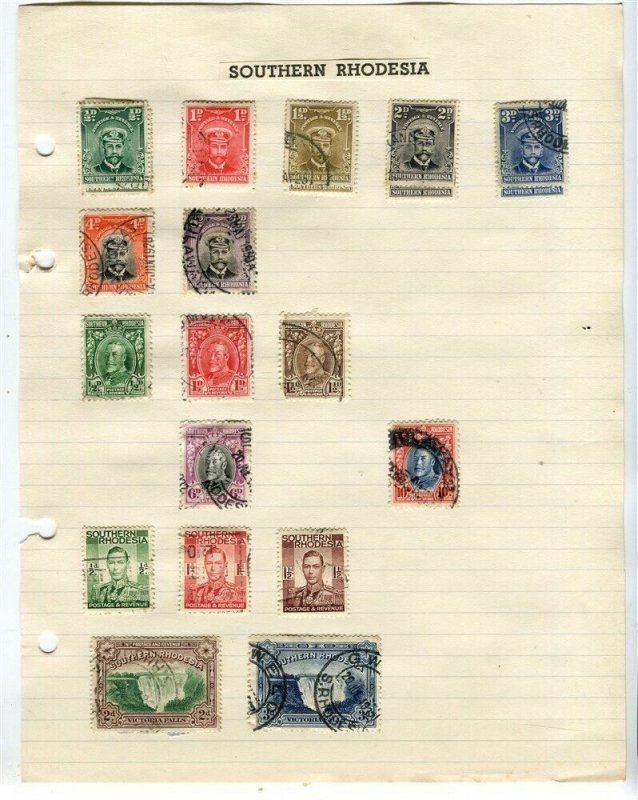 RHODESIA; Early 1900s issues useful small used group on page