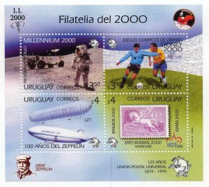 Uruguay stamp 1999 - Millenium apollo space program JJOO