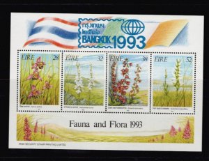 Ireland: 1993  Orchids, Flora & Fauna, Bangkok M/sheet, MNH