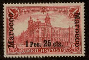 Germany 1903 Morocco Mi16I Overprint MH Reichspostamt Berlin 91972