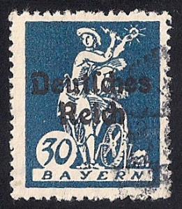 Bavaria #260 30pf Sower Stamp used F-VF