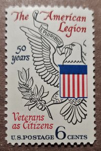 United States #1369 6c The American Legion - 50th Anniversary MLH (1969)