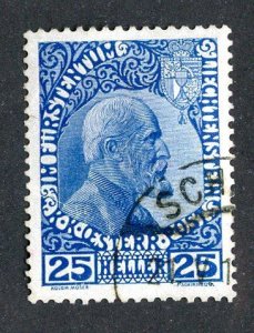 1912 Liechtenstein  Sc# 3 used cv. $55 ( 1680 WX )
