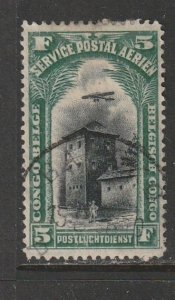 1920 Belgian Congo - Sc C4 - used VF - 1 single - Stronghold in the interior