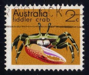 Australia #555 Fiddler Crab, used (0.25)