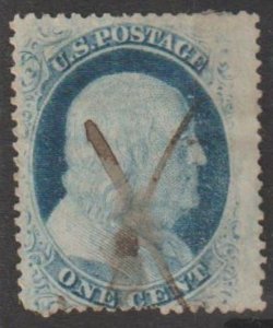 U.S. Scott #24 Franklin Stamp - Used Single