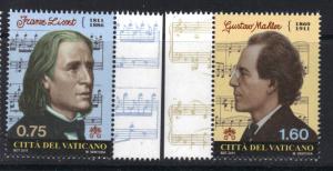 2011,Composers FRANZ LISZT , Gustav Mahler MNH  # 1483-1484