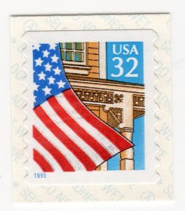 Scott #2915 Flag Over Porch Coil Single Stamp - MNH