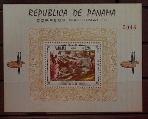 PANAMA Sc 482K NH SOUVENIR SHEET OF 1968 - ART