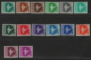 $India Sc#275-288 M/H/VF complete set Cv. $38.15