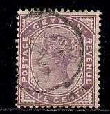 Ceylon Scott # 131, used