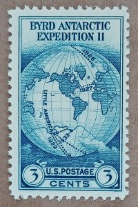 United States #733 3c Byrd Antarctic Expedition II MNG (1933)