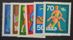 Germany Sc # 1022-1027, VF MH