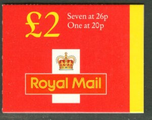 Great Britain # BK751 £2 Royal Mail Booklet MH257c  (1) Mint