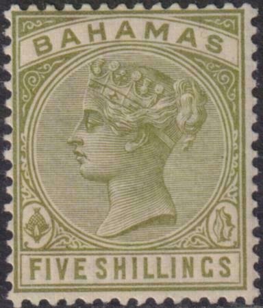 Bahamas 1884-1890 31 Mint