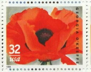 1996 sheet Georgia O'Keeffe Sc# 3069