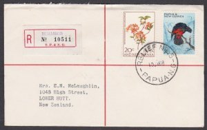 PAPUA NEW GUINEA 1968 Registered cover ex BUAMBUB - Relief No.5 cds.........U913