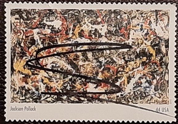 US Scott # 4444d; used 44c Abstract Expessionists, 2010; VF/XF; off paper