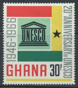Ghana  SG 438   SC# 267 MLH  UNESCO   1966 see scan
