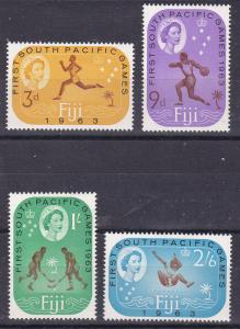 Fiji 199-202 MNH 1963 1st South Pacfic Games