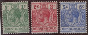 British Honduras #85-87 Unused Single (Complete Set) (King)