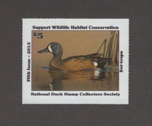 NDS5 - National Duck Stamp Collectors Society Stamp Single. MNH. #02 NDS5