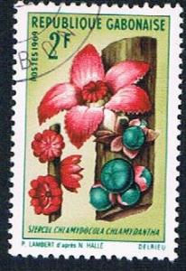 Gabon 245 Used Flowers (BP6520)