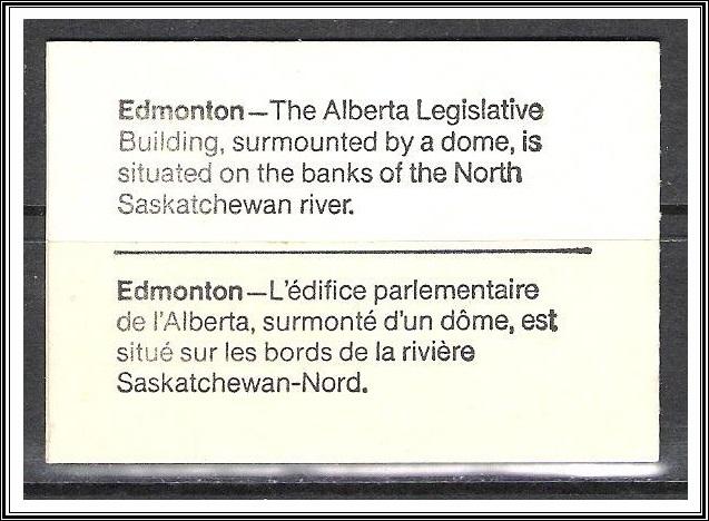 Canada #BK82a Complete Booklet Alberta