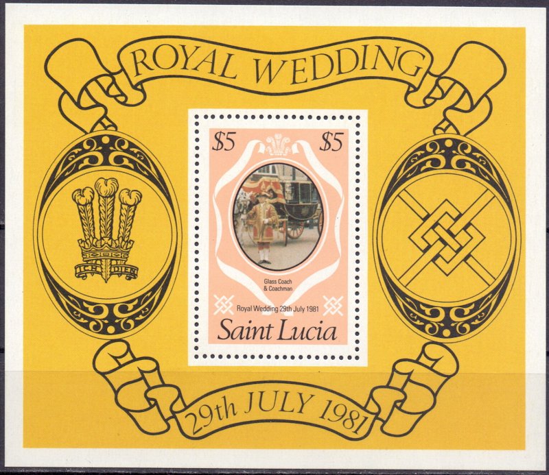 St Lucia. 1981. bl29. politics. MNH.