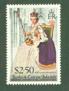 TURKS _ CAICOS 346 MH BIN $1.50