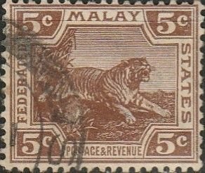 Malaya, #59 Used, From 1922-32