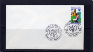 Andorra French Administration 1979 Sc#272 International Year of the Child FDC