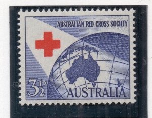 Australia 1954 Early Issue Fine Mint Hinged 3.5d. NW-253228