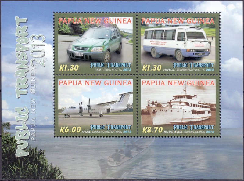 Papua New Guinea. 2013. transport. MNH.