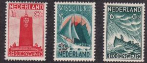 Netherlands # B62-64, Monument, Ship - Sailors, NH.