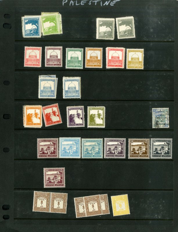 Palestine Early 40 Stamp 99% Mint Collection