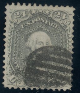 US Stamp #78a Washington 24c - PSE Cert - Used - REPERFORATED - CV $425.00