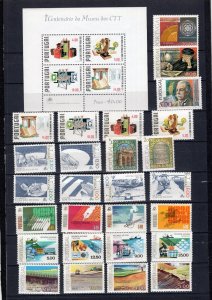 PORTUGAL 1978 SET OF 35 STAMPS & 3 S/S MNH