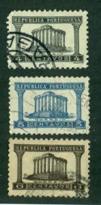 Portugal 1935 - 1936 #561 - 563 U SCV(2024) = $1.15