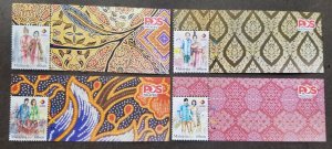 Malaysia Traditional Attire Four Nation 2015 Costumes Buddha (stamp logo) MNH