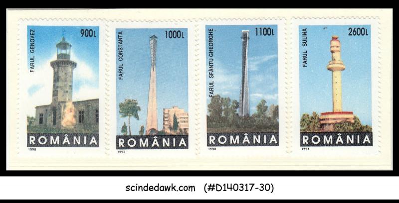 ROMANIA - 1998 LIGHTHOUSE / LIGHTHOUSE - 4V-  MINT NH