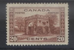 Canada - Scott 243 - Fort Gary -1938 - Mint No Gum - Single 20c Stamp