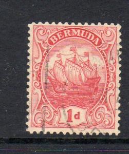 BERMUDA #83a    1926  1p CARAVEL    F-VF USED  a