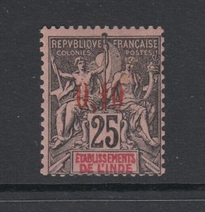 French India, Scott 21 (Yvert 21), MLH