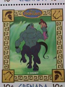 ​GRANADA- DISNEY CARTOON-HERCULES GROWS UP FULL SHEET MNH-VERY FINE