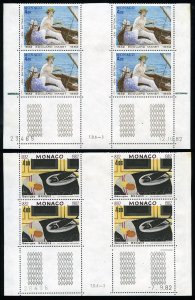 Monaco #1349-1350 (YT 1347-1348) Cat€37.60+ (for singles), 1982 Manet and B...