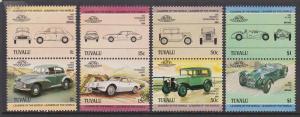 Tuvalu 1984 Cars 271-74 MNH