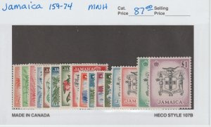 Jamaica 159-74 VF MNH