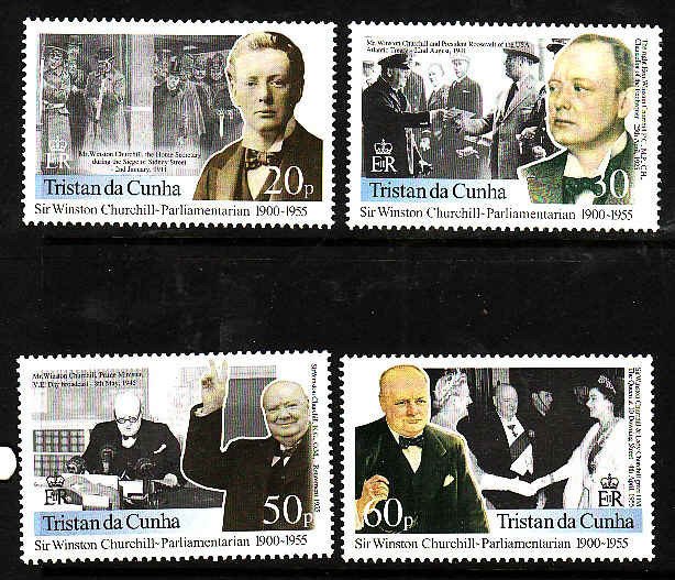 Tristan Da Cunha-Sc#673-6- id9-unused NH set-Churchill-2000-very small spot of g